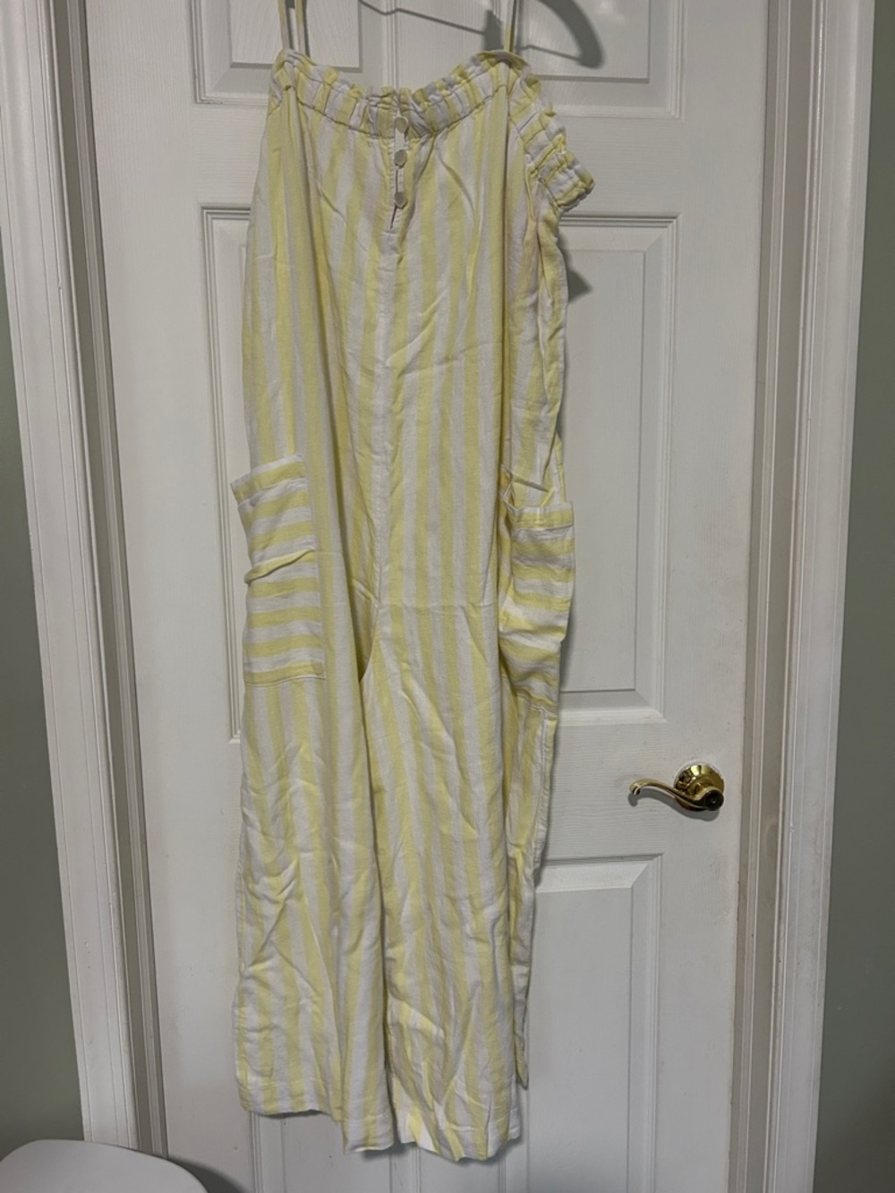 Stoney Clover Lane & Target Yellow and White Striped Jumpsuit NEW WITH TAGS
